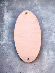 Oval Copper Connector Links with 2 Holes 16oz (24 Gauge) - Stamping Blanks - Copperlab