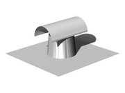 TPO/PVC Clad Stainless Steel T-Top Vent - Pipe Flashings