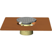 Copper 5" Adjustable Bowl Deck Drain - Balcony Drains