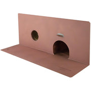 Through Wall Parapet Roof Drain with Overflow - Copper