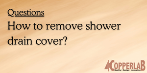 How to remove a shower drain cover
