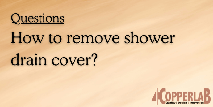 How to remove a shower drain cover