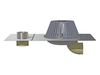 Thunderbird Products' Stainless Steel Side Outlet Roof Drain with Overflow - side view