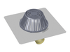 Stainless Steel Side Outlet Roof Drain - Top View