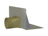 Stainless Steel Through Wall Parapet Drain - Perspective View