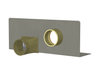 Stainless steel through-wall parapet drain with overflow - View 1