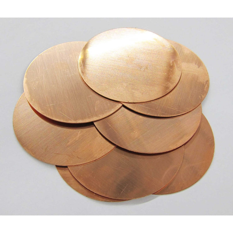 Copper Round Blanks, 1.5