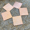 Hammered Copper 2x2 Stamping Blanks - 3 Pack