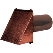 Hammered Copper Dryer Vent / Exhaust Vent 4" - 12" - Exhaust Vents - Copperlab