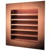 Hammered Copper Louvered Gable End Vent 01