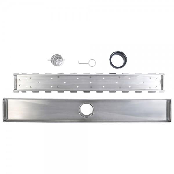 Linear Shower Drain with Copper Drain Body 36x22 / Standard Grate