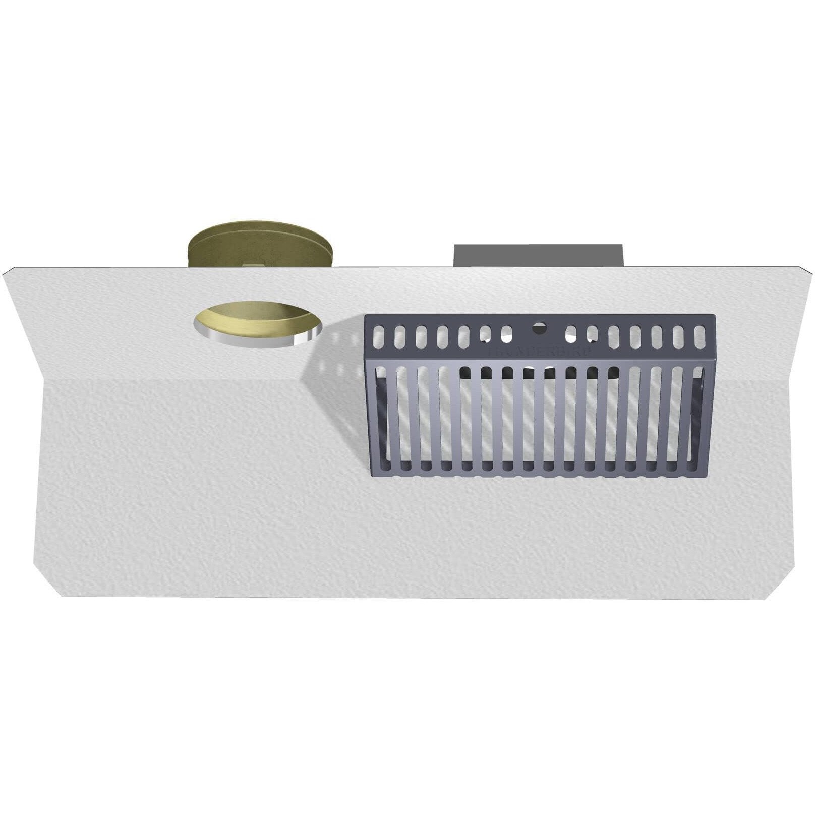 PVC-Clad Stainless Steel Inside Wall Parapet Roof Drain with Overflow ...
