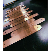 Raw 16oz (24 Gauge) Copper Bracelet Cuff Blanks 6"x1" (4/pack) - Stamping Blanks - Copperlab