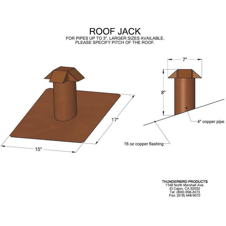 Copper Roof Jack Vent Copperlab